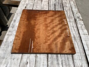 curly cherry door panel, door panel, hardwood curly cherry