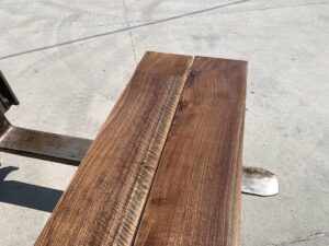 curly walnut lumber, unsteamed walnut, premium hardwood
