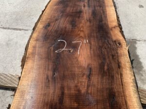 live edge walnut slab, unsteamed walnut, hardwood tabletop