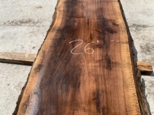 live edge walnut slab, unsteamed walnut, hardwood tabletop