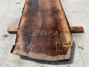 live edge walnut slab, unsteamed walnut, hardwood tabletop