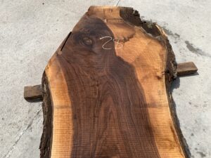 live edge walnut slab, walnut crotch, unsteamed walnut, rustic walnut slab