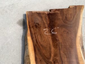 live edge walnut slab, rustic walnut slab, unsteamed walnut