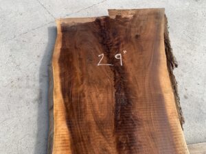 live edge walnut slab, rustic walnut slab, unsteamed walnut