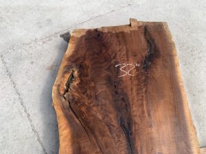live edge walnut slab, rustic walnut slab, unsteamed walnut
