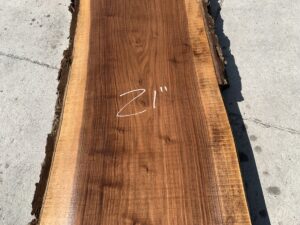 live edge walnut slab, unsteamed walnut, hardwood bar tops, hardwood tabletops