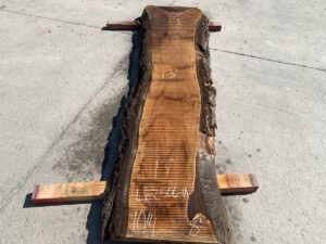 live edge walnut slab, hardwood tabletop, unsteamed walnut