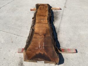 live edge walnut slab, hardwood tabletop, unsteamed walnut