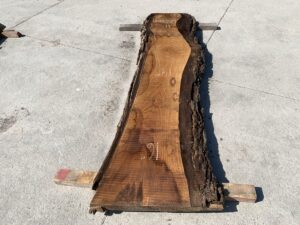 live edge walnut slab, hardwood tabletop, unsteamed walnut