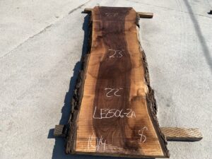 live edge walnut slab, hardwood tabletop, unsteamed walnut