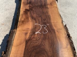 live edge walnut slab, hardwood tabletop, unsteamed walnut