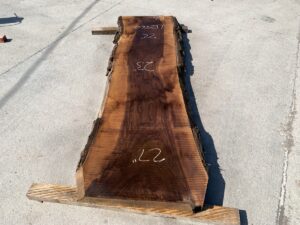 live edge walnut slab, hardwood tabletop, unsteamed walnut