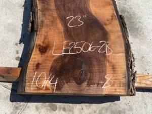 live edge walnut slab, hardwood tabletop, unsteamed walnut