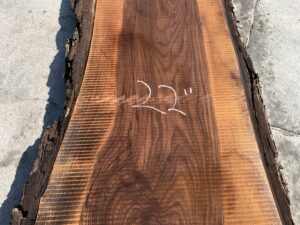 live edge walnut slab, hardwood tabletop, unsteamed walnut