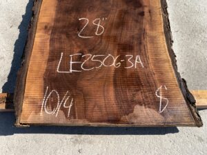 live edge walnut slab, hardwood tabletop, unsteamed walnut
