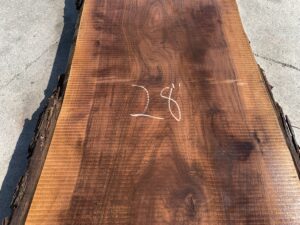 live edge walnut slab, hardwood tabletop, unsteamed walnut