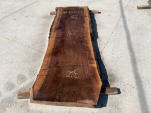 live edge walnut slab, hardwood tabletop, unsteamed walnut