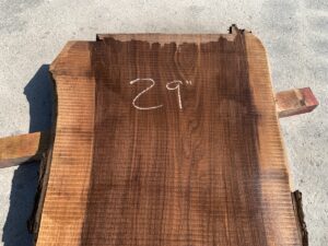 live edge walnut slab, hardwood tabletop, unsteamed walnut