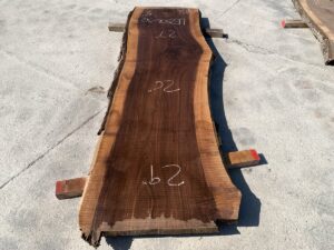 live edge walnut slab, hardwood tabletop, unsteamed walnut
