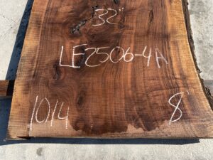 live edge walnut slab, hardwood tabletop, unsteamed walnut