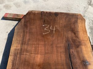 live edge walnut slab, hardwood tabletop, unsteamed walnut