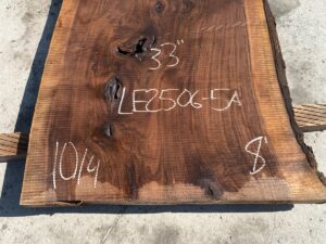 live edge walnut slab, hardwood tabletop, unsteamed walnut