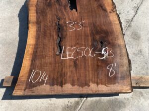 live edge walnut slab, hardwood tabletop, unsteamed walnut