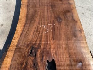 live edge walnut slab, hardwood tabletop, unsteamed walnut