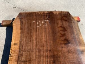 live edge walnut slab, hardwood tabletop, unsteamed walnut