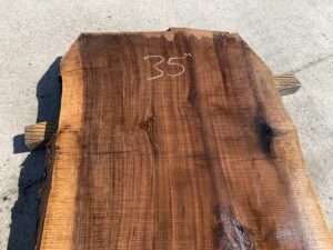 live edge walnut slab, hardwood tabletop, unsteamed walnut