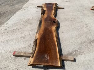 live edge walnut slab, unsteamed walnut, hardwood lumber