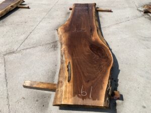 live edge walnut slab, unsteamed walnut, hardwood lumber