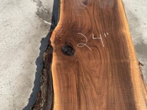 live edge walnut slab, unsteamed walnut, hardwood lumber
