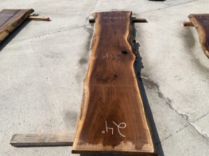 live edge walnut slab, unsteamed walnut, hardwood lumber
