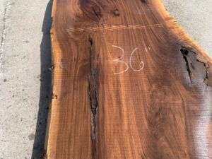 live edge walnut slab, unsteamed walnut, hardwood lumber