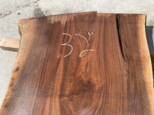 live edge walnut slab, unsteamed walnut, hardwood lumber
