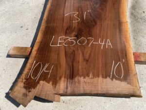 live edge walnut slab, unsteamed walnut, hardwood lumber