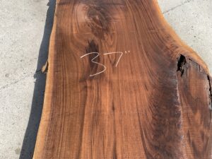 live edge walnut slab, unsteamed walnut, hardwood lumber