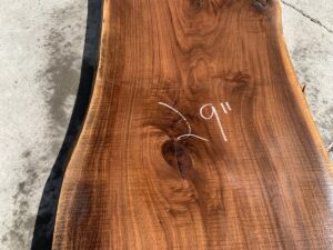 live edge walnut slab, unsteamed walnut, hardwood lumber