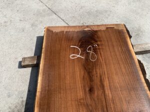 live edge walnut slab, unsteamed walnut, hardwood lumber