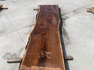 live edge walnut slab, unsteamed walnut, hardwood lumber