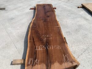 live edge walnut slab, unsteamed walnut, hardwood lumber