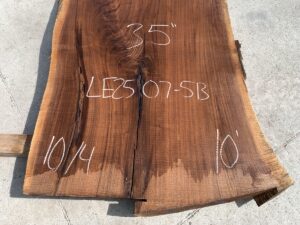 live edge walnut slab, unsteamed walnut, hardwood lumber