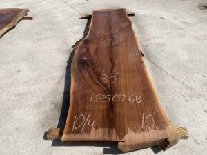 live edge walnut slab, unsteamed walnut, hardwood lumber