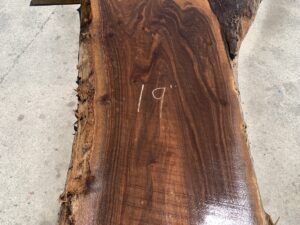 live edge walnut slab, hardwood tabletop, unsteamed walnut