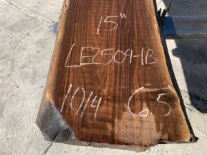 live edge walnut slab, hardwood tabletop, unsteamed walnut
