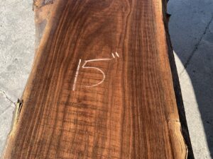 live edge walnut slab, hardwood tabletop, unsteamed walnut