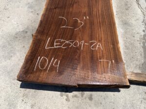 live edge walnut slab, hardwood tabletop, unsteamed walnut