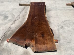 live edge walnut slab, hardwood tabletop, unsteamed walnut