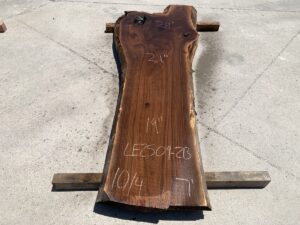 live edge walnut slab, hardwood tabletop, unsteamed walnut